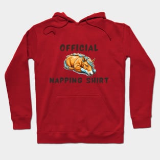 Napping shirt horse Hoodie